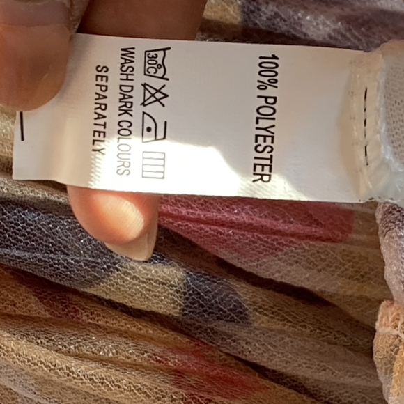 BNWT Wewa Women's Coral/Brown Floral Elasticated Waist Maxi Chiffon Skirt Sz 12 - Picture 15 of 16